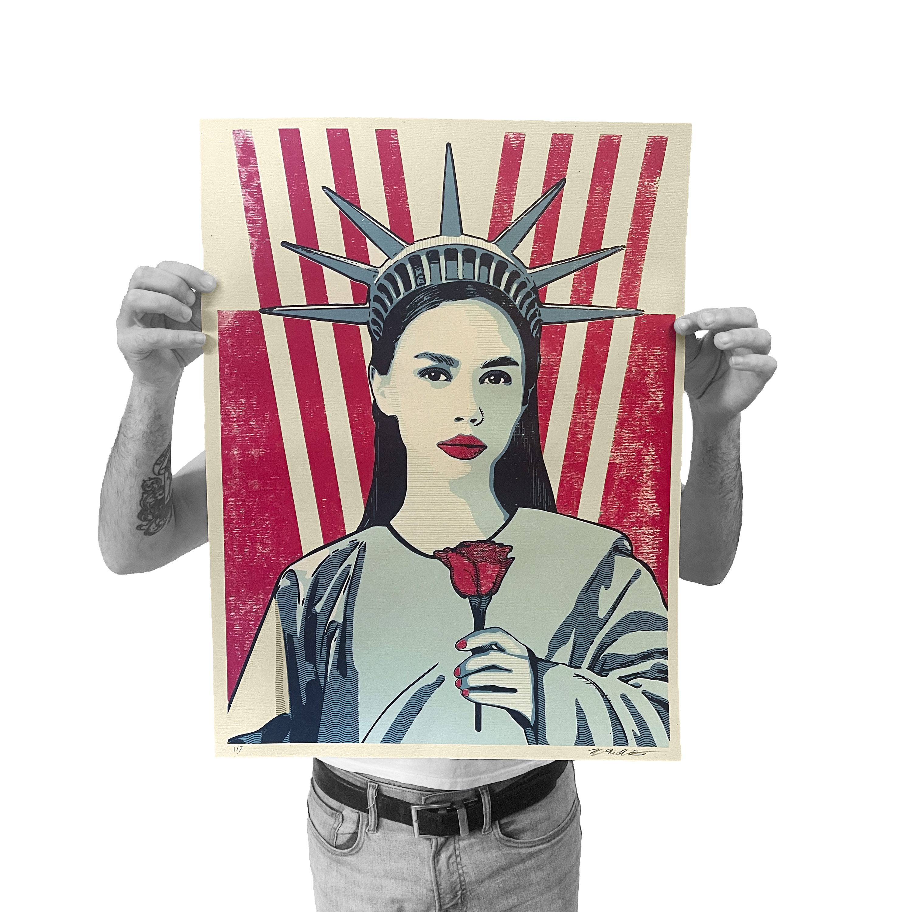 Liberty Rose (Distressed)